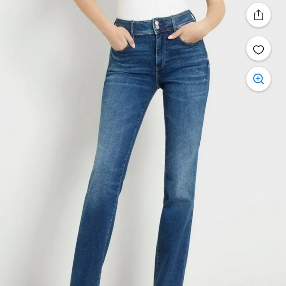 Guess Jeans Sadie Straight shape up jeans NWT - Picture 4 of 11